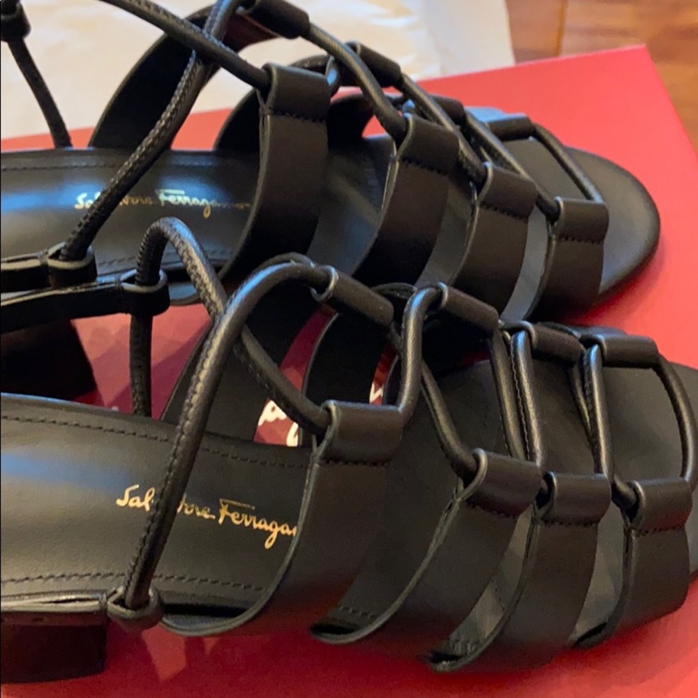 Authentic Salvatore Ferragamo Sirmio Cage Sandal - Picture 7 of 14